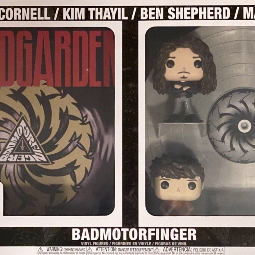unopened  Soundgarden Badmotorfinger Deluxe Funko Pop! album figure with case